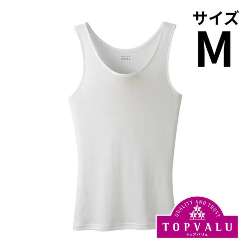 PEACE FIT(ピースフィット) COOL コットンタンクトップ 婦人 オフホワイトM トップバリュ