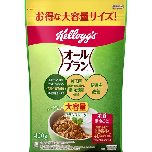 日本ケロッグ オールブランブランフレーク 大容量 420g