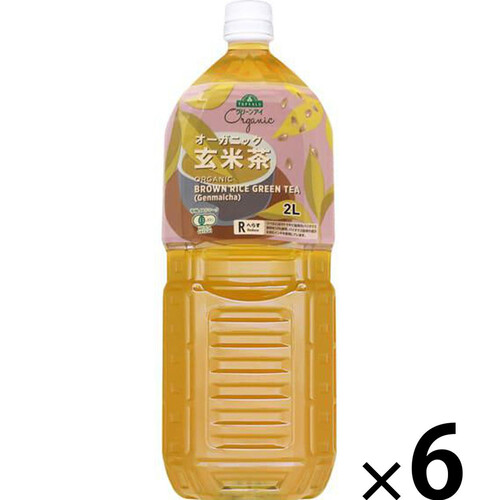 オーガニック 玄米茶＜ケース＞ 2000ml x 6本 トップバリュ グリーンアイ