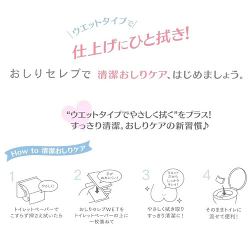 王子ネピア おしりセレブウェット 40枚 無香料