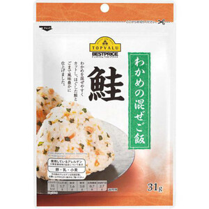 しゃけごはん わかめの混ぜご飯 鮭 31g トップバリュベストプライス Green