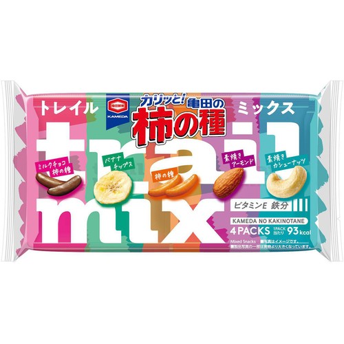 亀田製菓 亀田の柿の種 トレイルミックス 4袋(75g)