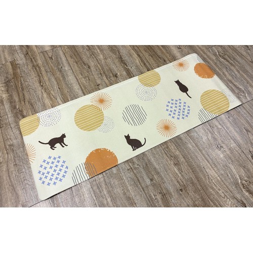 キッチンマット プラッツ 約45 x 120cm アイボリー