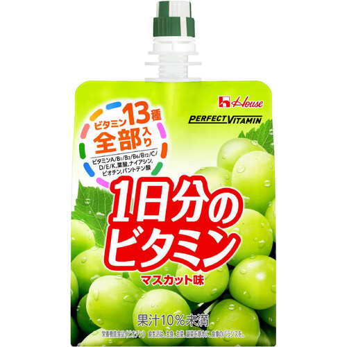 ハウスウェルネスフーズ 1日分のビタミンゼリー マスカット味 180g
