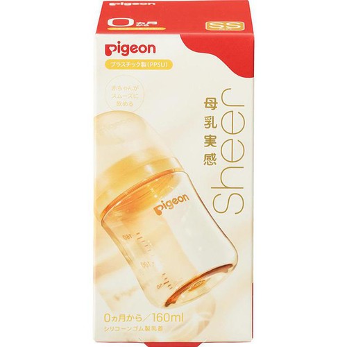 ピジョン 母乳実感Sheer プラスチック製(PPSU) 0ヵ月から 160ml