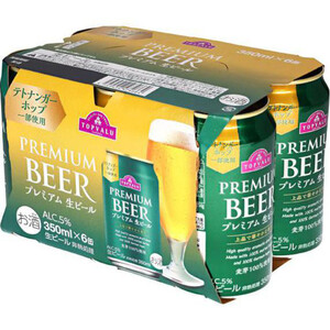 プレミアム生ビール 350ml x 6本 トップバリュ Green Beans