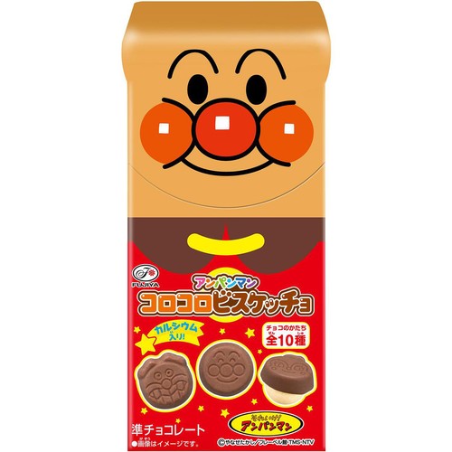 不二家 アンパンマン コロコロビスケッチョ 34g