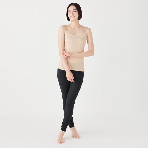 PEACE FIT(ピースフィット) SillkyFACT シームレスキャミソール 婦人 ベージュ L トップバリュ