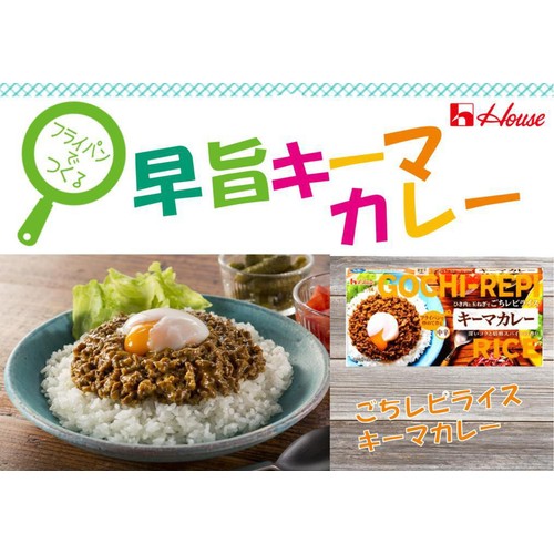 ハウス食品 ごちレピライス キーマカレー 中辛 8皿分(145g)