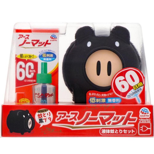 アース製薬　蚊 アース製薬 アースノーマット 液体蚊取り 黒ブタ 60日セット Green