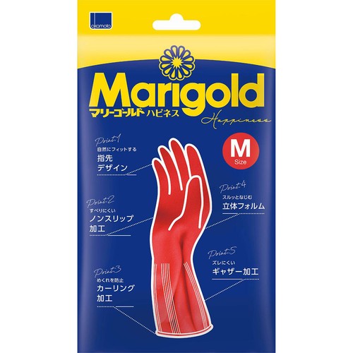 オカモト マリーゴールド ハピネス Mサイズ ゴム手袋 1双入