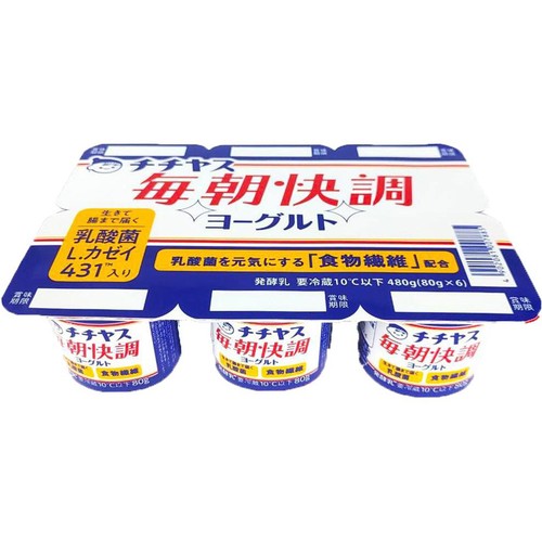 チチヤス 毎朝快調ヨーグルト 80g x 6個