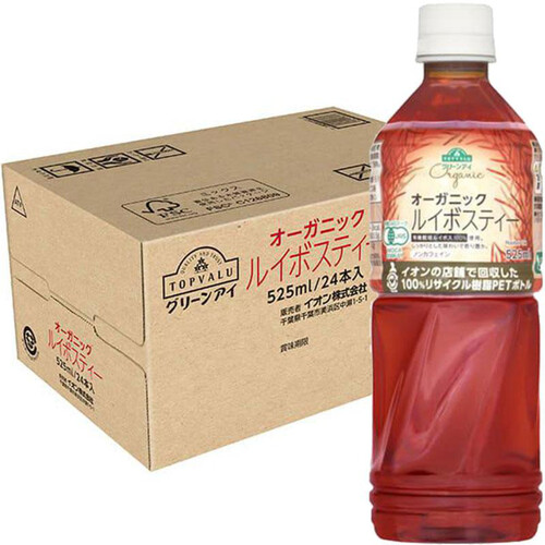 オーガニック ルイボスティ ＜ケース＞ 525ml x 24本 トップバリュ グリーンアイ