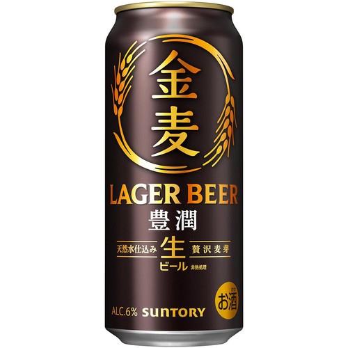 【6%】 サントリー 金麦 豊潤 1ケース 500ml x 24本