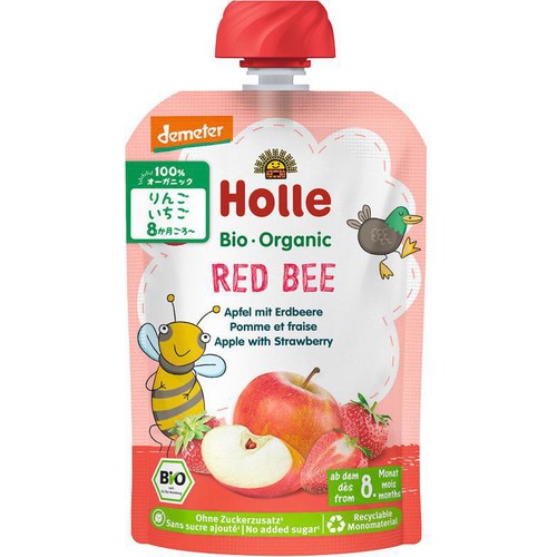 Holle 有機ベビースムージー レッドビー 8か月ごろから 100g