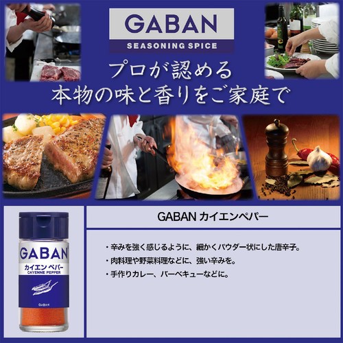 ハウス食品 GABAN ギャバン カイエンペパー 16g