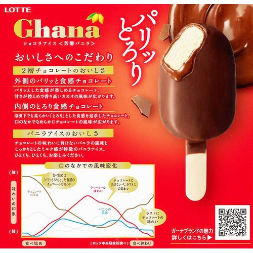 ロッテ ガーナ 濃密チョコレートアイス 55ml x 6本入
