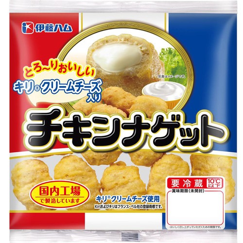 伊藤ハム キリクリームチーズ入りチキンナゲット 140g Green Beans