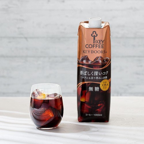 キーコーヒー 香ばしく深いコク 無糖 1000ml