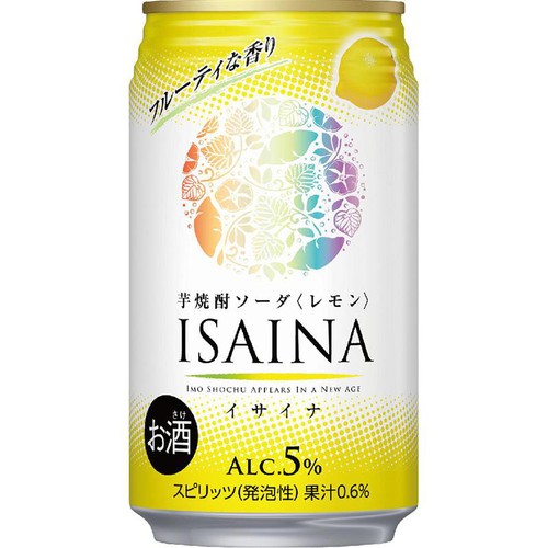 【5%】 宝 ISAINA芋焼酎ソーダ レモン 350ml