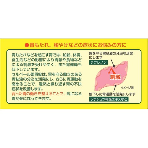 【第2類医薬品】◆セルベール整胃錠 45錠