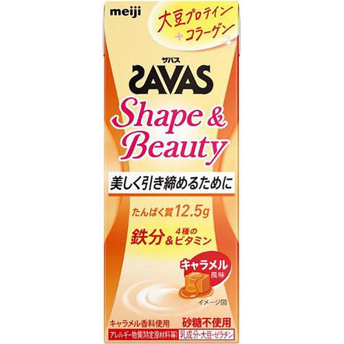 明治 ザバス Shape&Beauty キャラメル風味 200ml