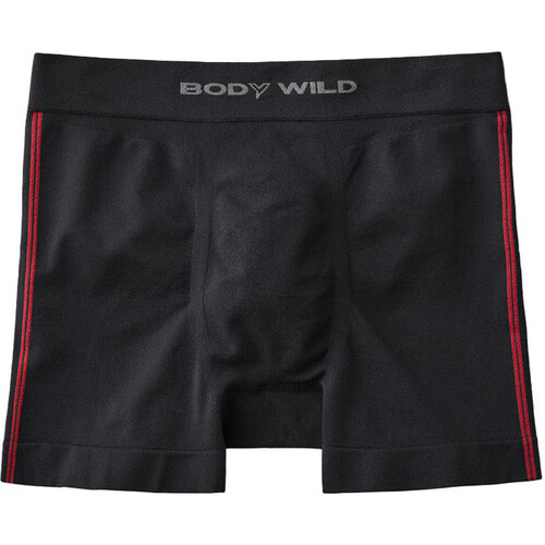 グンゼ BODY WILD 3Dボクサーサイドライン LL ブラック