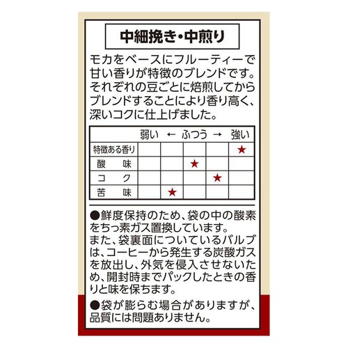 珈琲鑑定士監修ブレンドコーヒー レギュラーコーヒー モカブレンド(粉) 320g トップバリュ