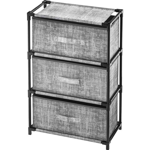 武田コーポレーション 2面引き出し収納BOXスリム ブラック Green Beans