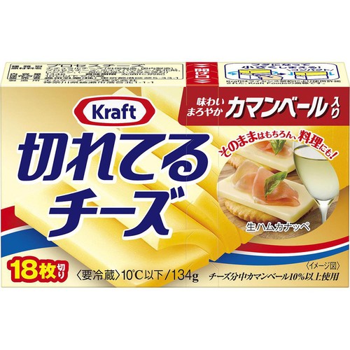 森永乳業 クラフト 切れてるチーズ カマンベール入り 18枚切り 134g
