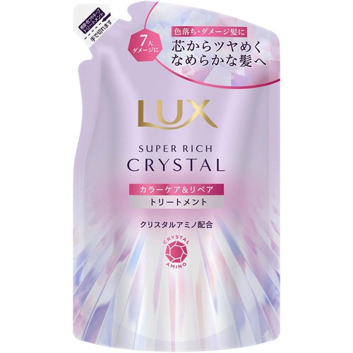 【単品17個セット】 ユニリーバ・ジャパン ラックス スーパーリッチクリスタル カラーケア&リペア トリートメント つめかえ用 300G(代引不可)【送料無料】 ユニリーバ ラックス スーパーリッチクリスタル カラーケア&リペア