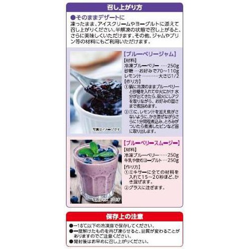 ライフフーズ ブルーベリー 【冷凍】 500g