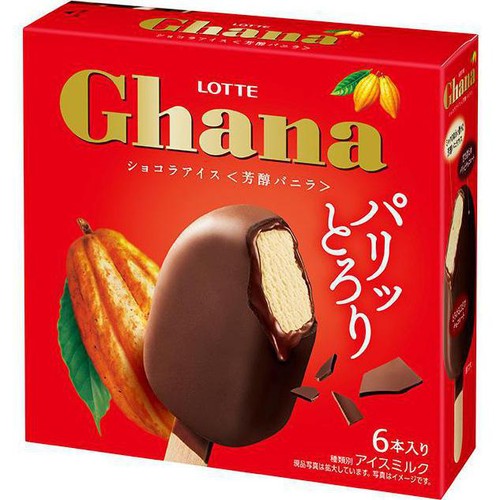ロッテ ガーナ 濃密チョコレートアイス 55ml x 6本入