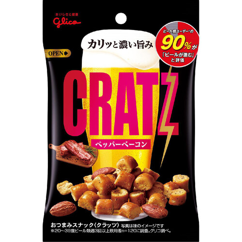 グリコ クラッツ ペッパーベーコン 42g