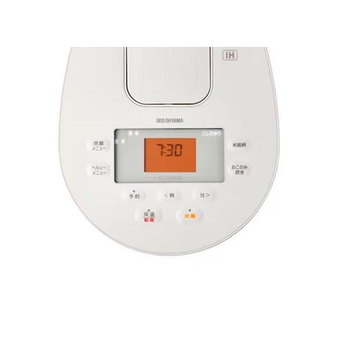 アイリスオーヤマ IHジャー炊飯器3合 銘柄炊き ホワイト RCIL30W