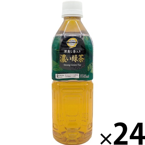緑茶 深蒸し茶入り 濃い緑茶 1ケース 525ml x 24本 トップバリュベスト