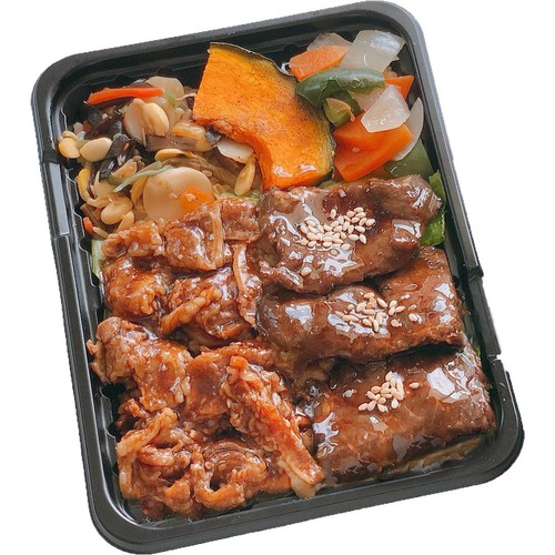 松栄軒 冷凍駅弁 牛ハラミ焼肉と牛カルビ焼肉弁当 1食