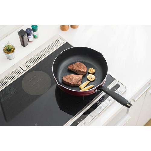 超深型 ふっ素加工IH対応 両口フライパン 28cm GH-IH28E Green Beans