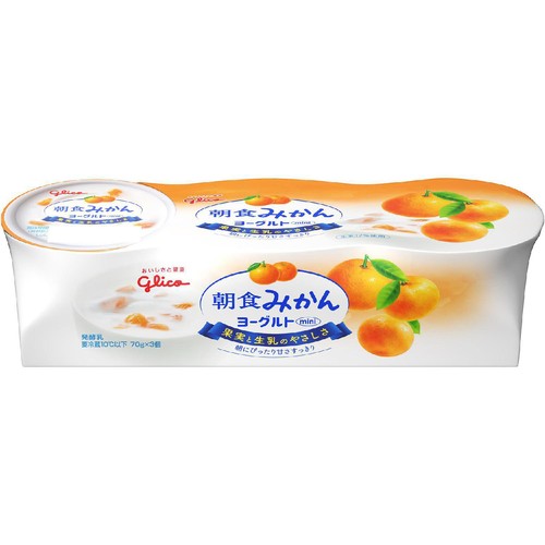 グリコ 朝食みかんヨーグルト 3個入