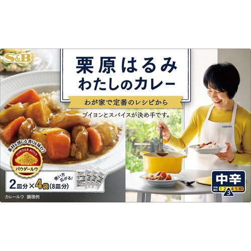 エスビー食品 栗原はるみ わたしのカレー 中辛 110g(27.5g x 4袋)