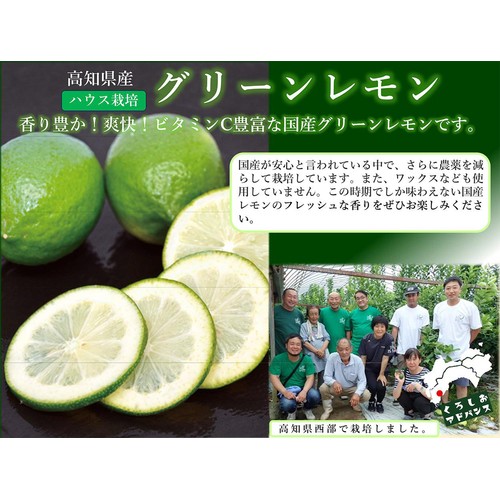 高知県産 グリーンレモン 2個 160g トップバリュ