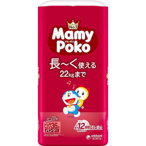 ユニ・チャーム マミーポコパンツ ドラえもん ビッグ(12～22kg) 36枚