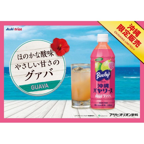 アサヒオリオン飲料 沖縄バヤリース南国グァバ 500ml