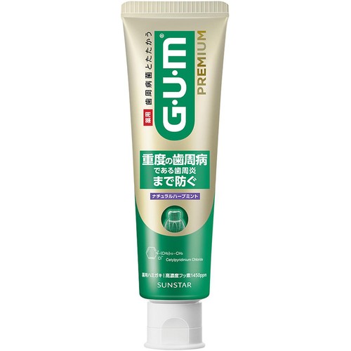 サンスター ガム・プレミアム デンタルペースト ナチュラルハーブミント 85g