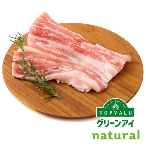 宮城県産 ナチュラルポークばら超うす切り 160g-240g 【冷蔵】トップバリュグリーンアイナチュラル