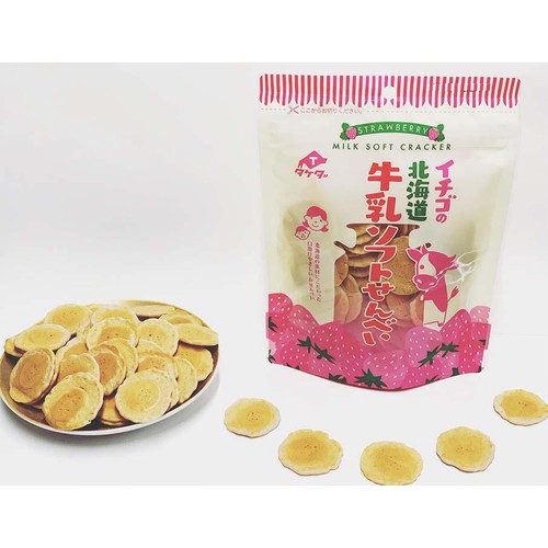 タケダ製菓 イチゴの北海道牛乳ソフトせんべい 55g