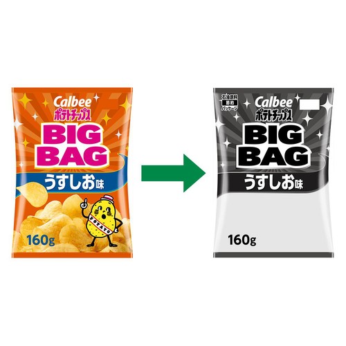 カルビー BIGBAG ポテトチップス うすしお味 160g