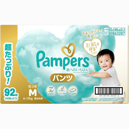 P&G パンパース 肌へのいちばん パンツ たっち M（6～12kg）クラブ