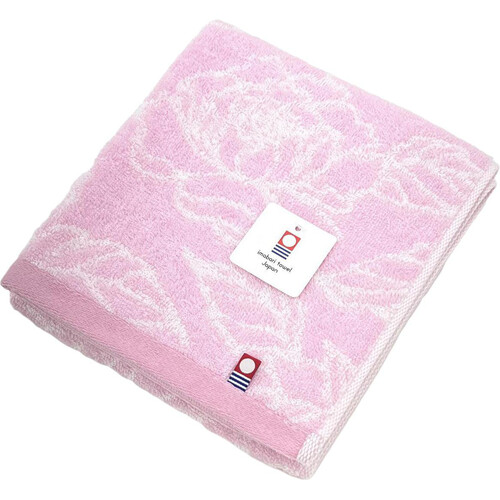 林 今治ヴェリテフェイスタオル 約34 x 80cm ピンク Green Beans