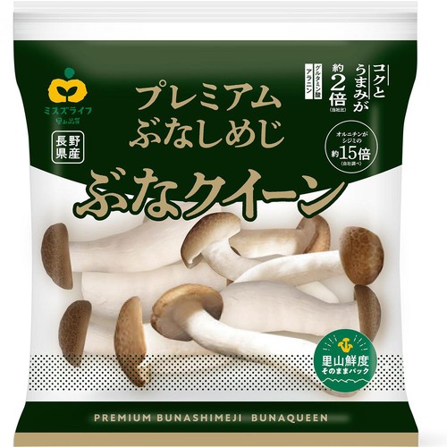 長野県産ミスズライフ プレミアムぶなしめじ ぶなクイーン 100g 1袋